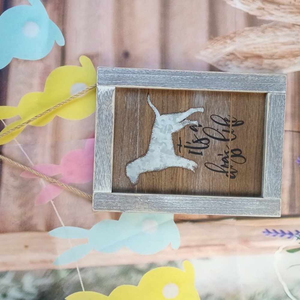 🏠 It's a Dog's Life Wood Hanging Sign